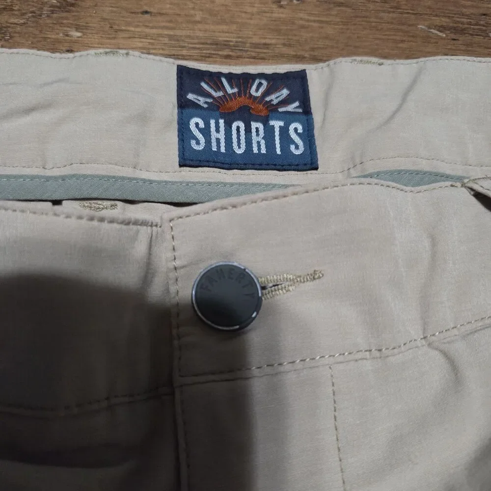 Faherty All Day Shorts Mens 33 Blue 7
